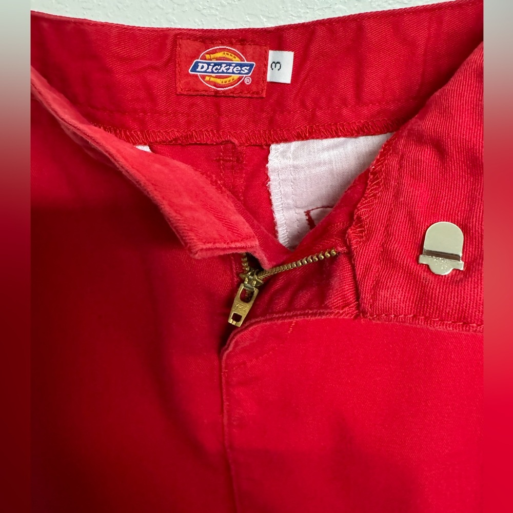 VTG Dickies Red Mini Skirt - Picture 4 of 7